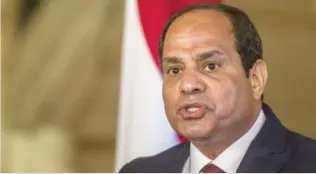  ??  ?? President Abdel Fattah El-Sisi