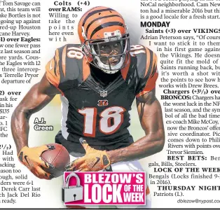  ??  ?? A.J. Green