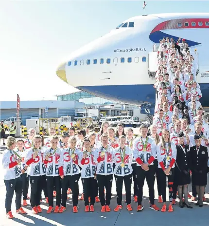  ?? Picture: BBC News. ?? Gold medal-winning cyclists Jason Kenny and Laura Trott speaking on BBC Breakfast.