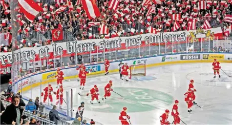  ?? KEYSTONE ?? Lausanne strebt im heutigen Spiel gegen Meister ZSC Lions den neunten Sieg in Serie in der National League an.