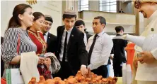  ?? Visitors to Ashgabat will have a chance to see national costumes, fabrics, souvenirs and other works by Saudi craftsmen. ??