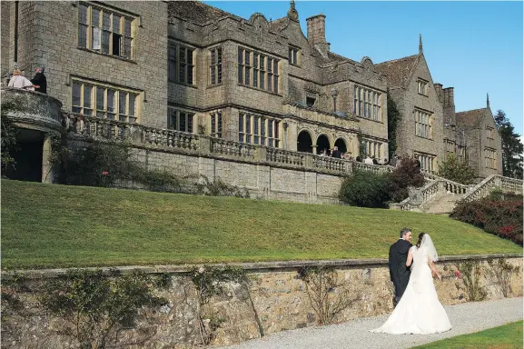  ?? BOVEY CASTLE ?? Bovey Castle in England’s Dartmoor National Park is a stunning spot for either a formal wedding in the Cathedral Room or a more casual affair on the vast, picturesqu­e grounds.