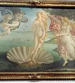  ??  ?? «La nascita di Venere» dettaglio. Botticelli