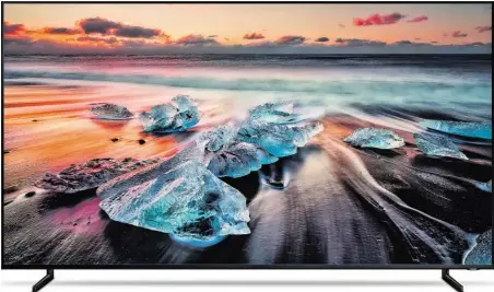  ?? BILD: SN/SAMSUNG ?? Ein neuer QLED-8K-Fernseher von Samsung. Die Geräte sollen ab Anfang/Mitte Oktober erhältlich sein.