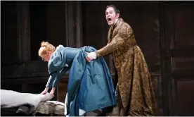  ?? 2014. Photograph: Tristram Kenton/The Guardian ?? ‘Privilege and Mozart have a fascinatin­g, fraught relationsh­ip’: Gerald Finley as Count Almaviva and Camilla Tilling (Susanna) in Le Nozze Di Figaro at the Royal Opera House,