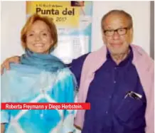  ??  ?? Roberta Freymann y Diego Herbstein.