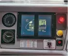  ?? ?? Class 180 in-cab display. Network Rail