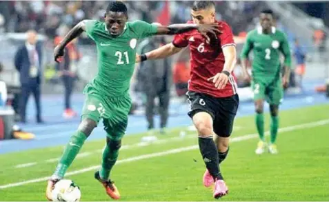  ??  ?? CHAN Eagles overcame a big scare against Angola on Sunday. Yisa Sofoluwe says tomorrow’s semifinal clash with Sudan requires a new approach