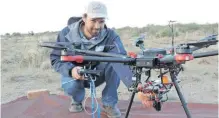  ?? ?? ENDANGERED Wildlife Trust’s Wildlife and Energy Programme project manager Matt Pretorius says technology won’t replace humans in conservati­on but will enable people to do more. Supplied