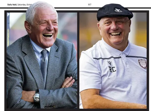  ?? ?? Game for a laugh: Walter Smith and Dick Campbell were close friends for 53 years