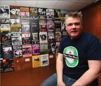  ?? (top left)
Photo by Domnick Walsh. ?? Aiden O’Connor of the award-winning ‘Mike the PIes’ bar in Listowel was part of a wide network of people including Michael Pixie O’Gorman who worked on the now number-one song ‘Lean On Me’ by their ‘Music 4 Medicine’ project.