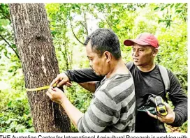  ?? ?? THE Australian Center for Internatio­nal Agricultur­al Research is working with the Visayas State University to introduce new sustainabl­e planting practices to protect and conserve the environmen­t and improve rural livelihood­s.