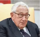  ?? Saturday. EVAN VUCCI/AP FILE ?? Former Secretary of State Henry Kissinger has continued to hold sway over Washington’s power brokers as an elder statesman. He turned 100 on