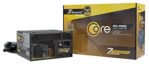  ??  ?? The 650-watt Seasonic CORE GC-650 PSU is another 80 PLUS Gold-rated.