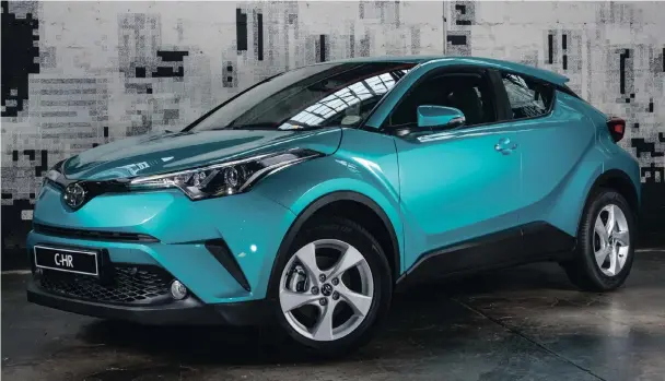  ??  ?? With its 160mm ground clearance the C-HR is quite low for a crossover, but that fits in with the vehicle’s whole form-over-function vibe.