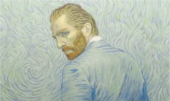  ??  ?? El personaje. Una composició­n que muestra a Vincent Van Gogh, realizada especialme­nte para la película.