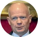  ??  ?? An American president who fails to articulate the case for freedom chooses not to use his or her country’s greatest advantage in the world, says William Hague, left.