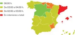  ??  ?? RESTRICCIO­NES SEGÚN LA HORA DE CIERRE