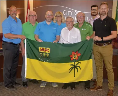  ?? SCOTT ANDERSON/SOUTHWEST BOOSTER ?? Anthony Drake was a special guest of Swift Current City Council at their July 15 meeting.