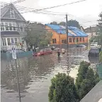  ?? PROVIDED BY MARTHA ARENCIBIA ?? A 2018 storm dumped 5 inches of rain in Paterson, overwhelmi­ng the sewer system.