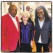  ??  ?? Former Mayor Willie Brown (left). Jo Schuman Silver and judge Tracy Chapman.