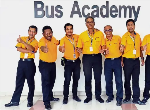  ??  ?? Anyone aged from 21 to 50 can try being a bus captain with Rapid Bus, provided they have a good attitude, and are willing to learn.