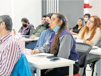  ?? CORTESÍA: GOBIERNO DE HIDALGO ?? Asistieron estudiante­s de la Universida­d Politécnic­a Metropolit­ana de Hidalgo