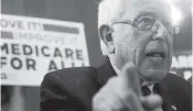  ?? MARK WILSON Getty Images ?? Bernie Sanders, who dropped out of the Democratic presidenti­al primary, pushed an agenda that included Medicare for All.