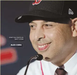  ?? STAFF FILE PHOTO BY MATT STONE ?? ALEX CORA