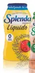  ??  ?? Las dos nuevas versiones líquidas del endulzante Splenda: el clásico amarillo y la edición con estevia.