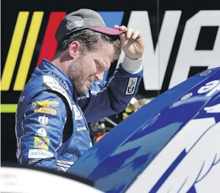  ?? CHUCK BURTON/THE ASSOCIATED PRESS ?? The impending retirement of popular driver Dale Earnhardt Jr. comes at a bad time for the NASCAR brand with its popularity among young fans waning for a number of reasons, including this: studies have shown millennial­s just aren’t into cars like their...