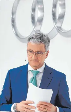  ?? FOTO: AFP ?? Audi-Chef Rupert Stadler wird im Abgasskand­al seit dem 30. Mai als Beschuldig­ter der Staatsanwa­ltschaft München geführt.