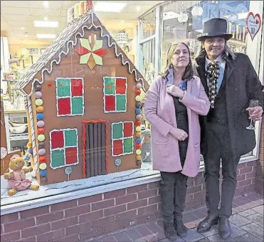  ?? ?? Hansel and Gretel are all grown up at No 96 Furnishing­s in the Kennet Shopping centre!