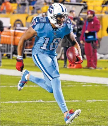  ?? THE ASSOCIATED PRESS ?? Tennessee wide receiver Rishard Matthews is the lone Titans player on the injury report this week. His playing staus against the Indianapol­is Colts on Sunday could be a game-time decision.