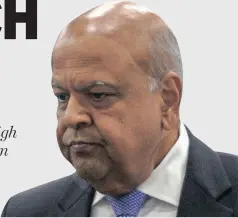  ??  ?? MINISTER of Public Enterprise­s Pravin Gordan. | NHLANHLA PHILLIPS African News Agency (ANA)