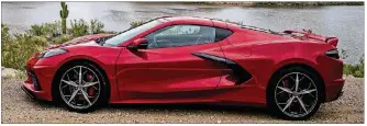  ?? ADRIANA ZEHBRAUSKA­S/THE NEW YORK TIMES ?? A 2020 Corvette near Phoenix, Ariz., on Dec. 4. The first new Corvette off the line was sold for $3 million for charity.