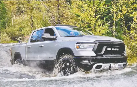  ?? PHOTOS: DEREK MCNAUGHTON / DRIVING ?? 2020 Ram 1500 Rebel has the equipment to handle just about anything that comes your way while off-roading.