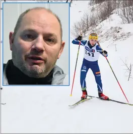  ?? FOTO: PER ARVID PEDERSEN OG TORBJØRN O. KARLSEN ?? KLAR FOR KM: Jørn Larsen i Skjervøy IK ski og skiskyting skal ha mye folk i løypene på Skjervøy lørdag.
