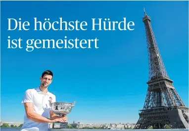  ?? [ AFP ] ?? Paris soll dieses Mal nur der Startschus­s sein: Novak Djokovic´ strebt nach bisher Unerreicht­em.
