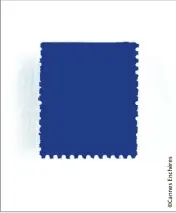  ??  ?? Yves Klein (-) - Timbre bleu, / - , cm x  cm - Estimation :   -   €