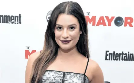  ?? MATT WINKELMEYE­R/GETTY IMAGE FILES ?? Lea Michele attends an exclusive screening of ABC’s The Mayor, hosted by Entertainm­ent Weekly, at The London Hotel on Sept. 27, in West Hollywood, Calif.