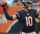  ?? ASSOCIATED PRESS ?? Mitchell Trubisky threw six touchdown passes against Tampa Bay on Sept. 30.