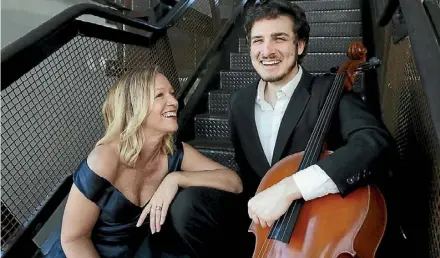  ??  ?? Singer Raewyn Watkins and cellist Yotam Levy collaborat­e for Orchestral Moments.