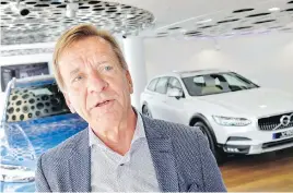  ?? TT VIA AP ?? Volvo CEO Hakan Samuelsson speaks during an interview with TT News Agency at the Volvo Cars Showroom in Stockholm, Sweden, on Wednesday.