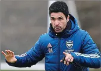  ??  ?? Staying put: Mikel Arteta says he is privileged to be managing Arsenal and has no plans to move on any time soon