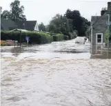  ??  ?? Issue Comrie has been blighted by flooding