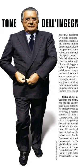 ??  ?? Nella foto, Carlo De Benedetti, 83 anni, al centro di uno scandalo con l’accusa di aver guadagnato sulle azioni delle banche popolari grazie a un’informazio­ne ricevuta dall’ex premier Matteo Renzi.