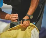  ??  ?? Make sure your sail repair kit includes everything you’ll need