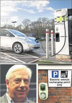  ??  ?? There are plans for 700 charging points by 2025, but Cllr Dave Wilson has question if they will fast become outdated