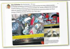  ??  ?? Desde su cuenta de Twitter, Alan Schlenker clama por su inocencia, ataca a los barras que lo acusaron por el caso Acro y defiende su “gestión”. TUITERO.